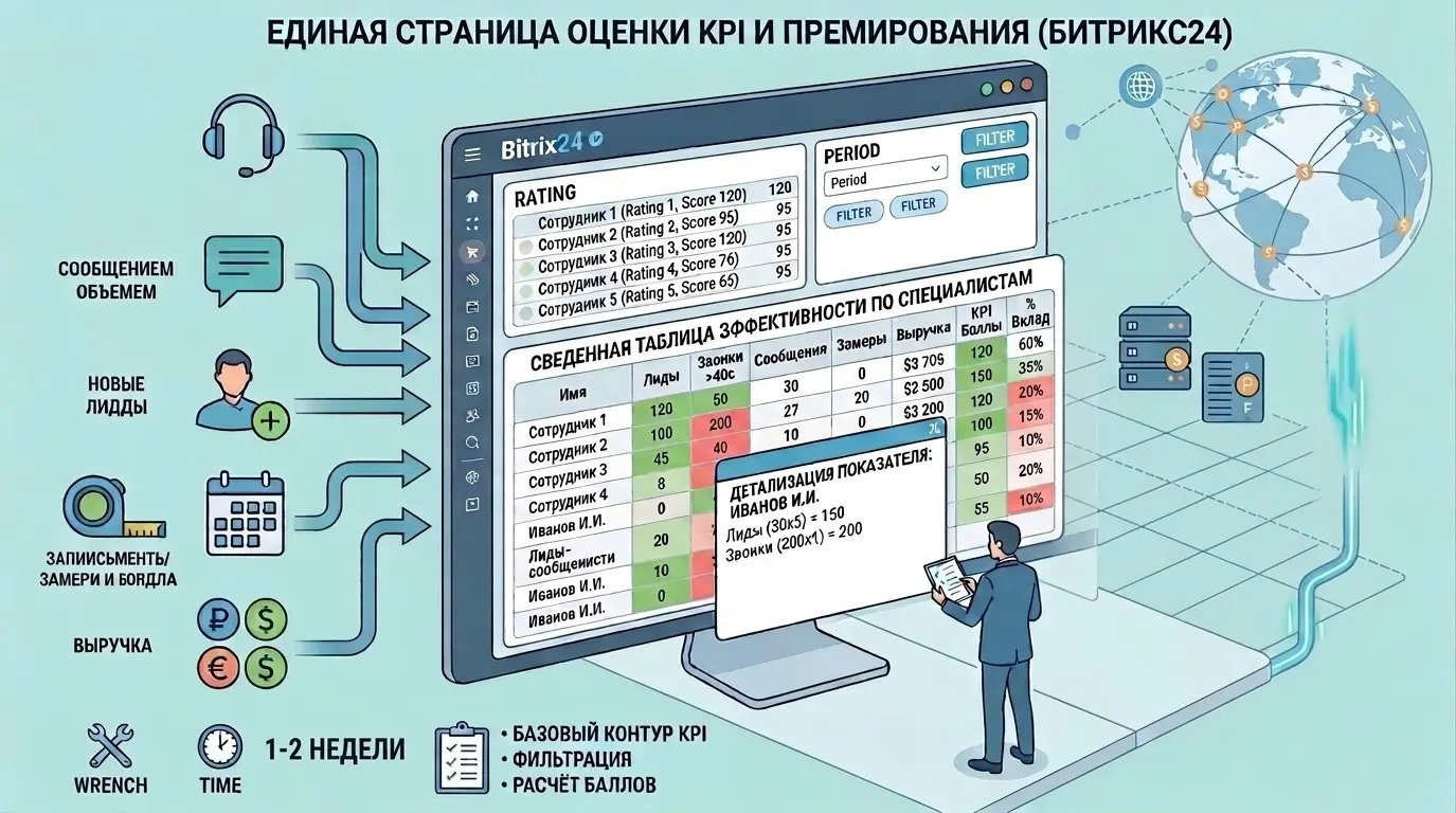 Контроль KPI и премирование специалистов call-центра Контроль KPI и премирование специалистов call-центра