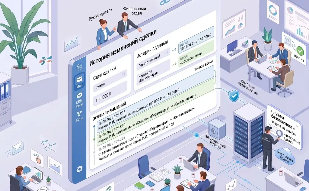Модуль полной истории изменений в CRM Модуль полной истории изменений в CRM